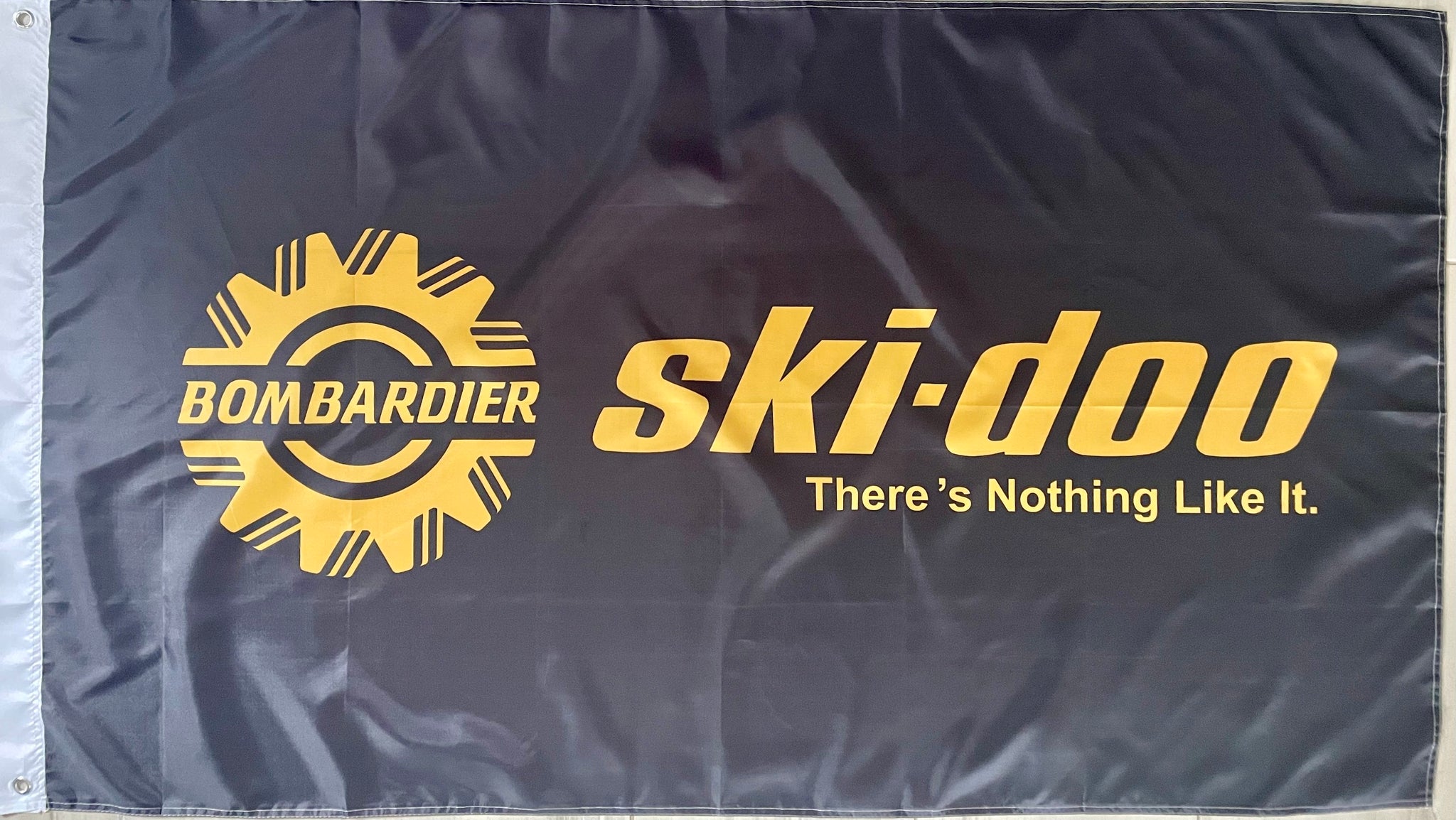 SKI-DOO BOMBARDIER THERE_S NOTHING LIKE IT SNOWMOBILES 3x5ft FLAG BANNER MAN CAVE GARAGE