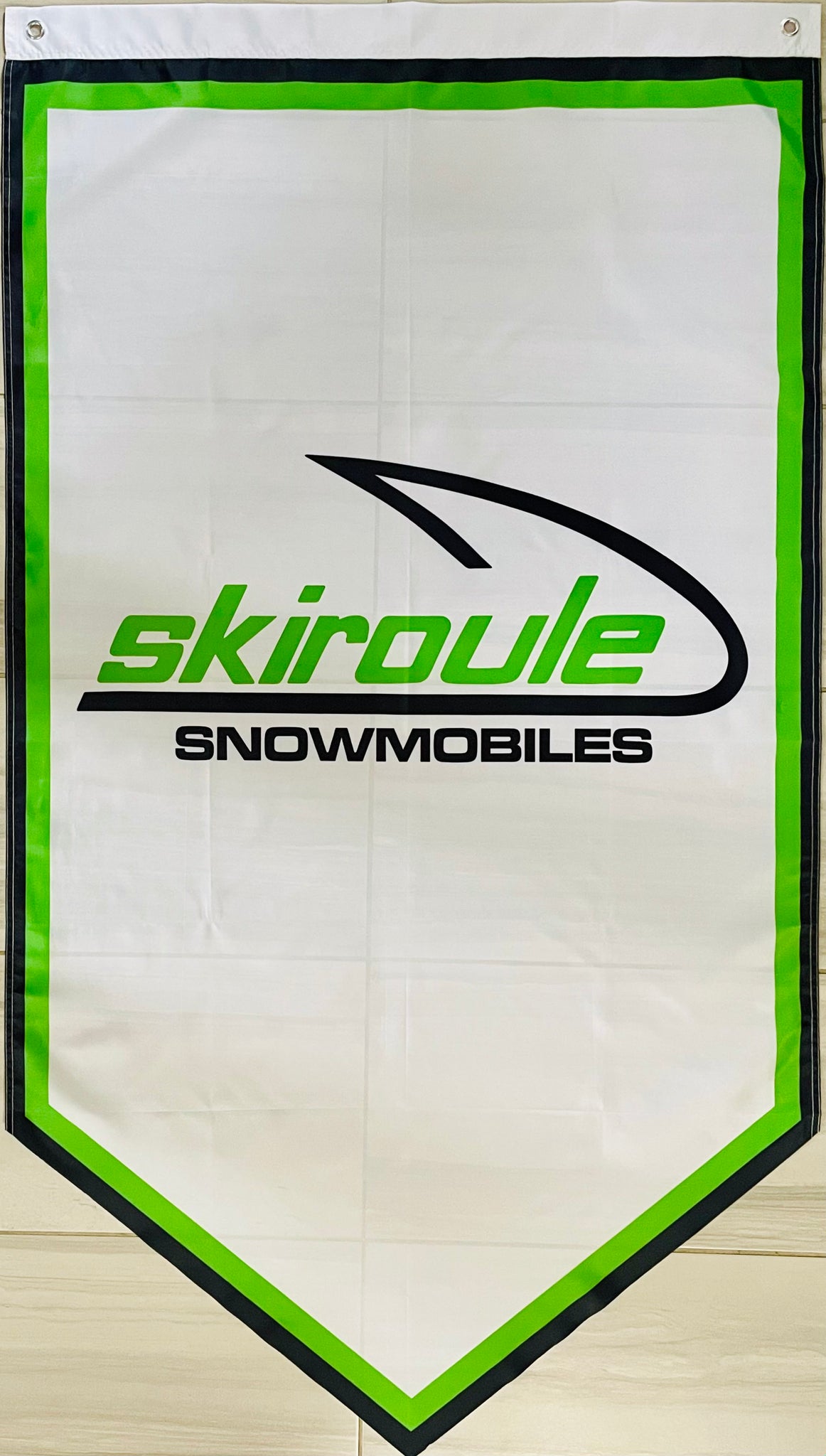 SKIROULE SNOWMOBILES TRIANGLE 3x5ft FLAG BANNER MAN CAVE GARAGE