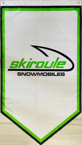 SKIROULE SNOWMOBILES TRIANGLE 3x5ft FLAG BANNER MAN CAVE GARAGE