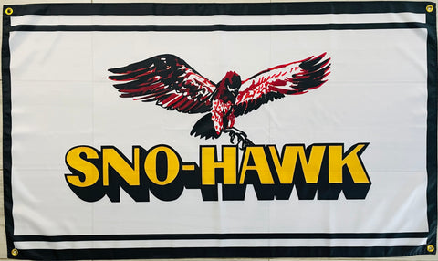 SNO-HAWK SNOWMOBILES 3x5ft FLAG BANNER MAN CAVE GARAGE