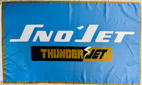 SNO-JET THUNDER JET SNOWMOBILES 3x5ft FLAG BANNER MAN CAVE GARAGE