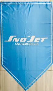 SNO-JET SNOWMOBILES TRIANGLE 3x5ft FLAG BANNER MAN CAVE GARAGE