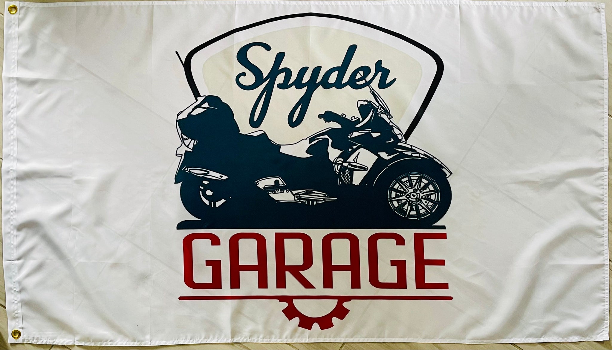 SPYDER MOTORCYCLES 3x5ft FLAG BANNER MAN CAVE GARAGE