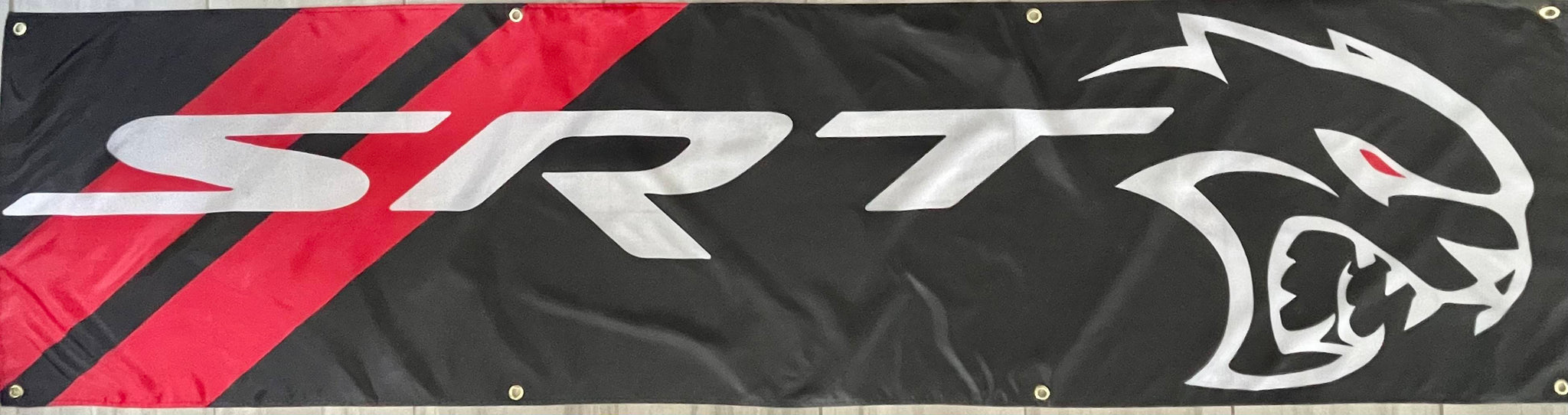 SRT DODGE 2x8ft FLAG BANNER MAN CAVE GARAGE