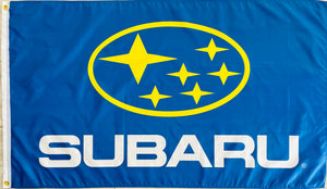 SUBARU CARS 3x5ft FLAG BANNER MAN CAVE GARAGE