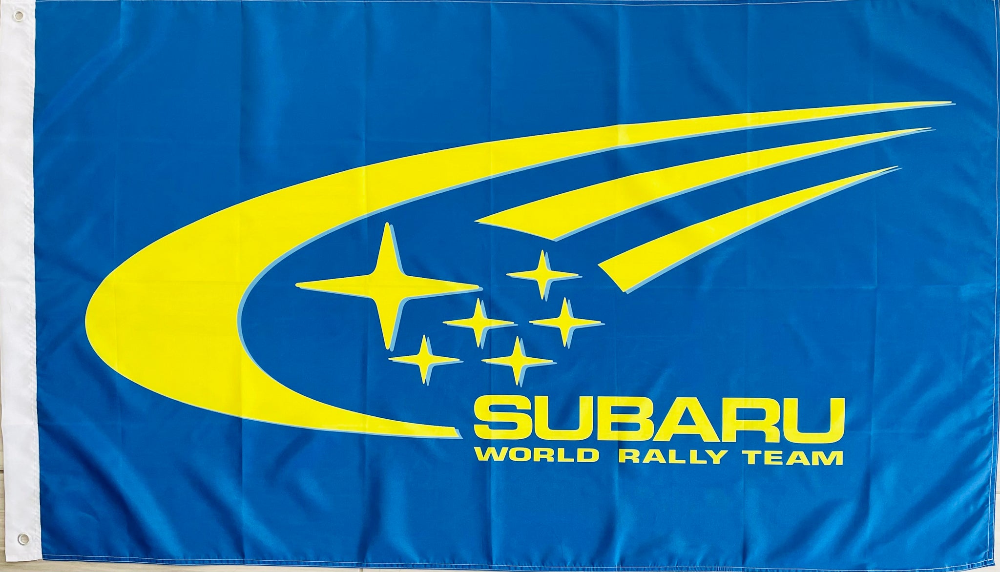 SUBARU RACING CARS 3x5ft FLAG BANNER MAN CAVE GARAGE