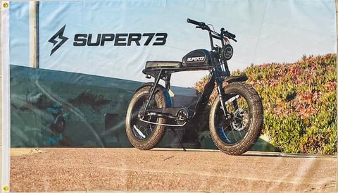 SUPER 73 ELECTRIC BIKE 3x5ft FLAG BANNER MAN CAVE GARAGE