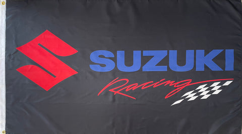 SUZUKI RACING MOTORCYCLES 3x5ft FLAG BANNER MAN CAVE GARAGE