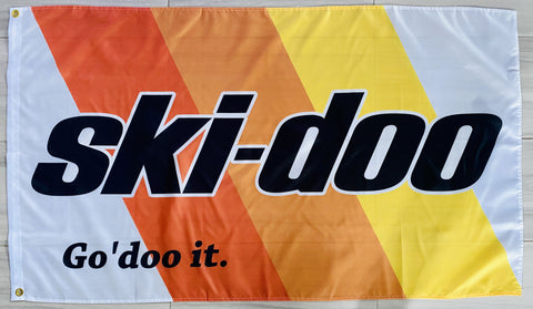 SKI-DOO GO DOO IT 3x5ft FLAG BANNER MAN CAVE GARAGE