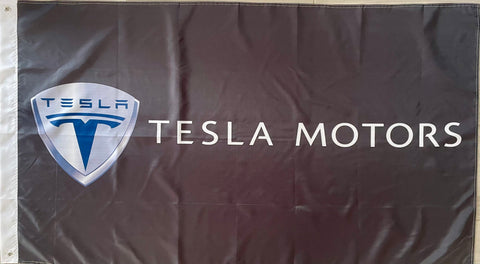 TESLA MOTORS CARS 3x5ft FLAG BANNER MAN CAVE GARAGE