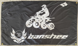 YAMAHA BANSHEE ATV 3x5ft FLAG BANNER MAN CAVE GARAGE