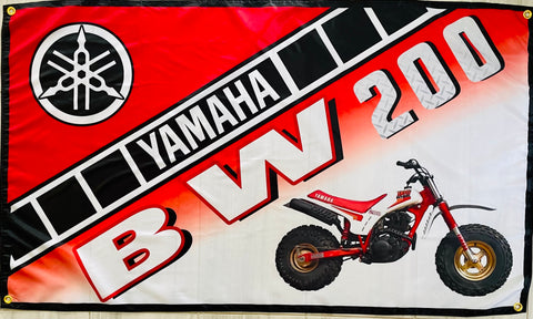 YAMAHA BW200 MOTORCYCLES 3x5ft FLAG BANNER MAN CAVE GARAGE