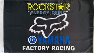 YAMAHA FOX ROCKSTAR 3x5ft FLAG BANNER MAN CAVE GARAGE