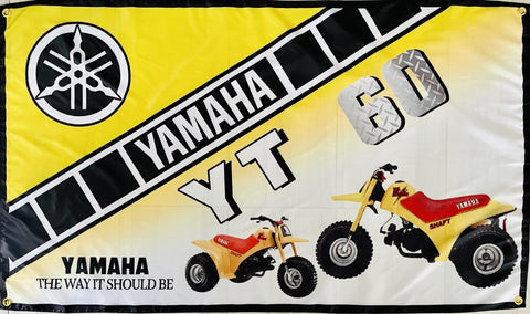 YAMAHA YT 60 ATC 3x5ft FLAG BANNER MAN CAVE GARAGE