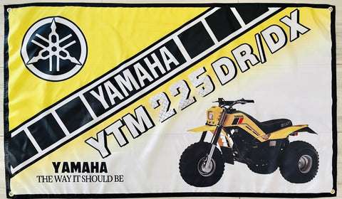 YAMAHA YTM 225 DR-DX ATC 3x5ft FLAG BANNER MAN CAVE GARAGE