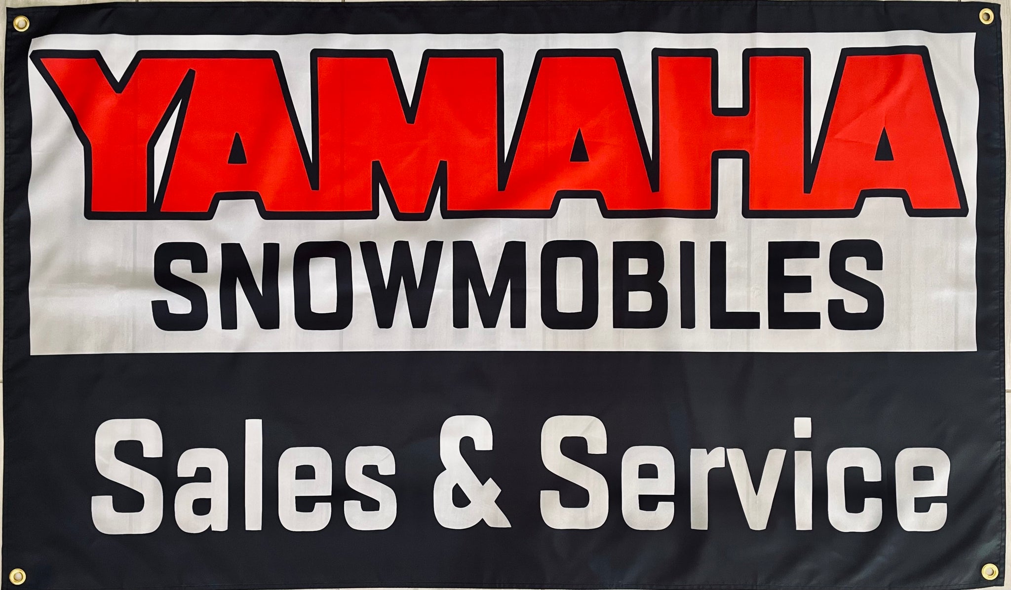 YAMAHA SALES & SERVICES SNOWMOBILES 3x5ft FLAG BANNER MAN CAVE GARAGE