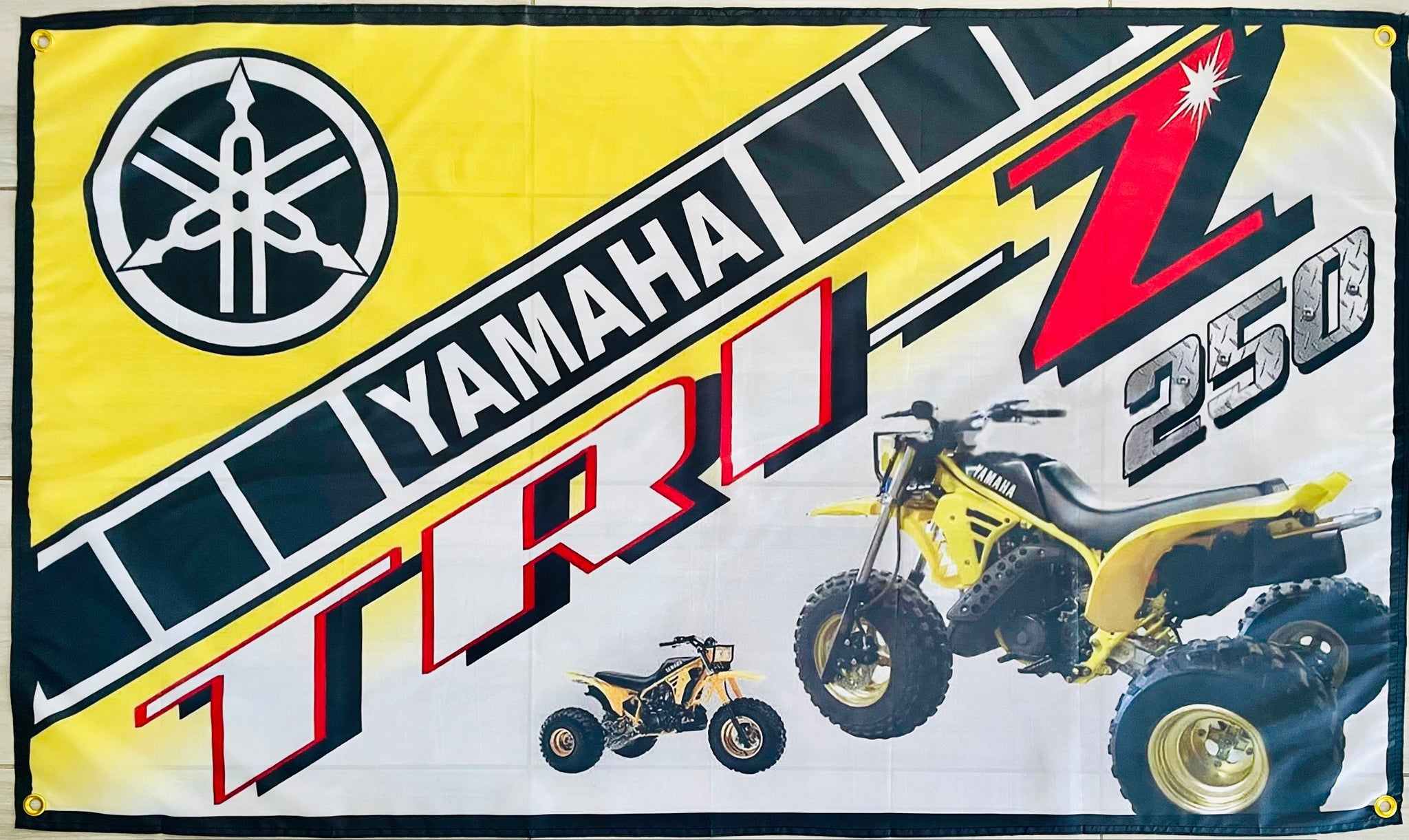 YAMAHA TRI-Z 250 TRIKE 3X5FT FLAG BANNER MAN CAVE GARAGE