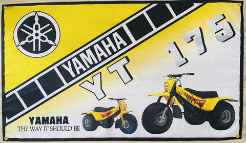 YAMAHA YT 175 ATC 3x5ft FLAG BANNER MAN CAVE GARAGE