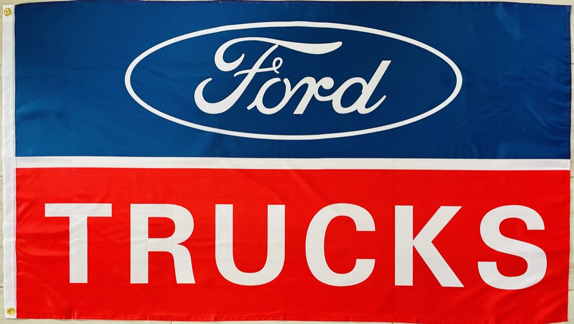 FORD TRUCKS 3x5ft FLAG BANNER MAN CAVE GARAGE